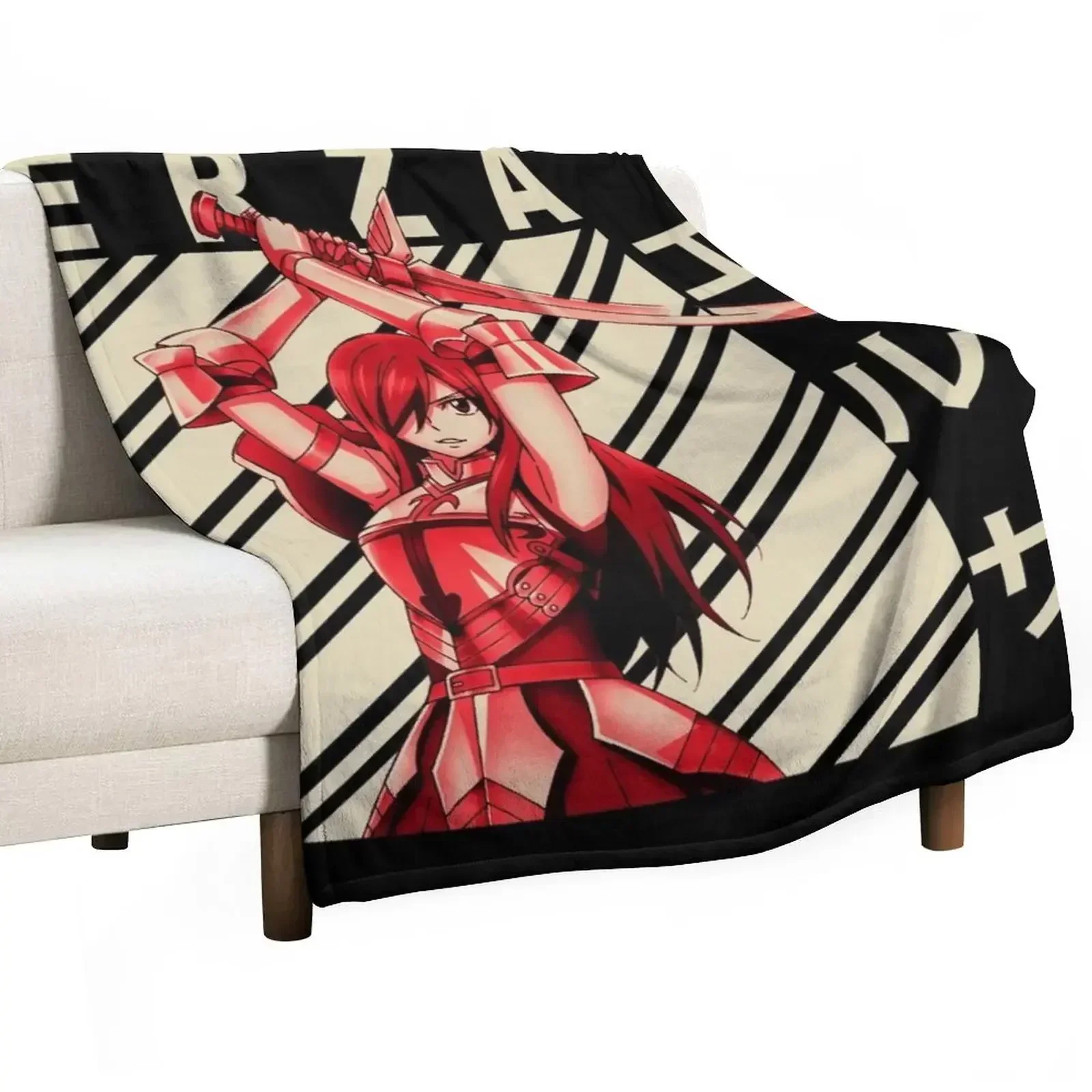 Erza Scarlet - Vintage Art Throw Blanket Quilt Thermal Blankets