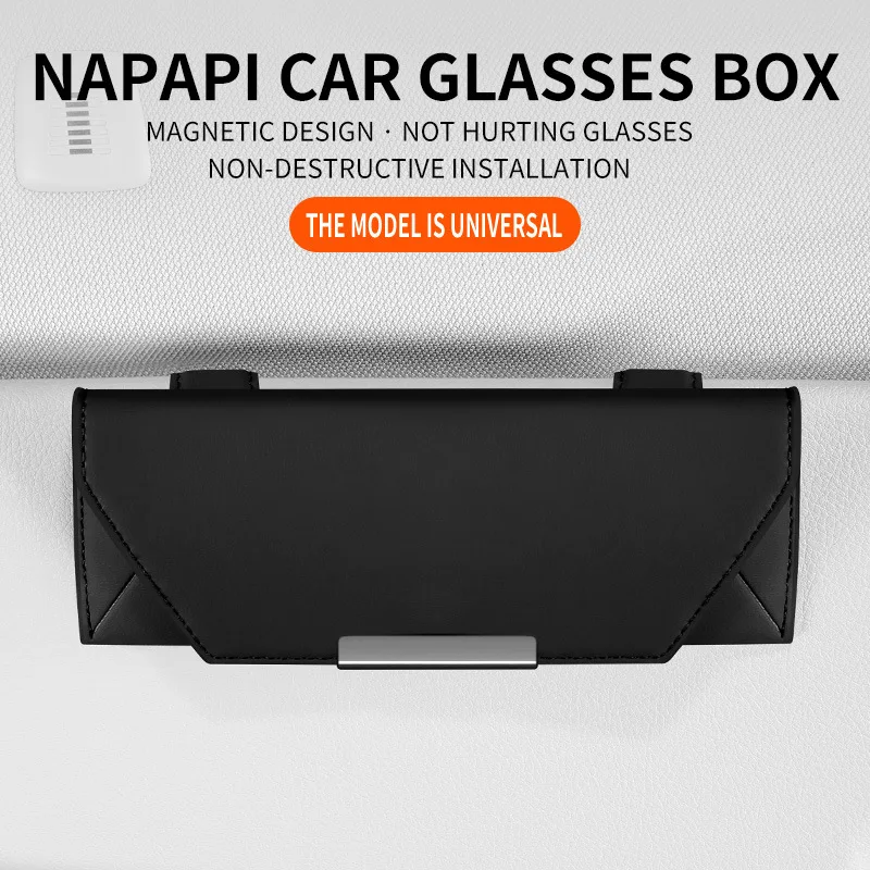 

Car Sunglasses Holder - Vehicle Eyeglass Clip for Sun Visor, Car Storage Case, Interior Accessory for Sunglasses & Eyeglasses