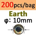 200 piezas de TIERRA de 10 mm