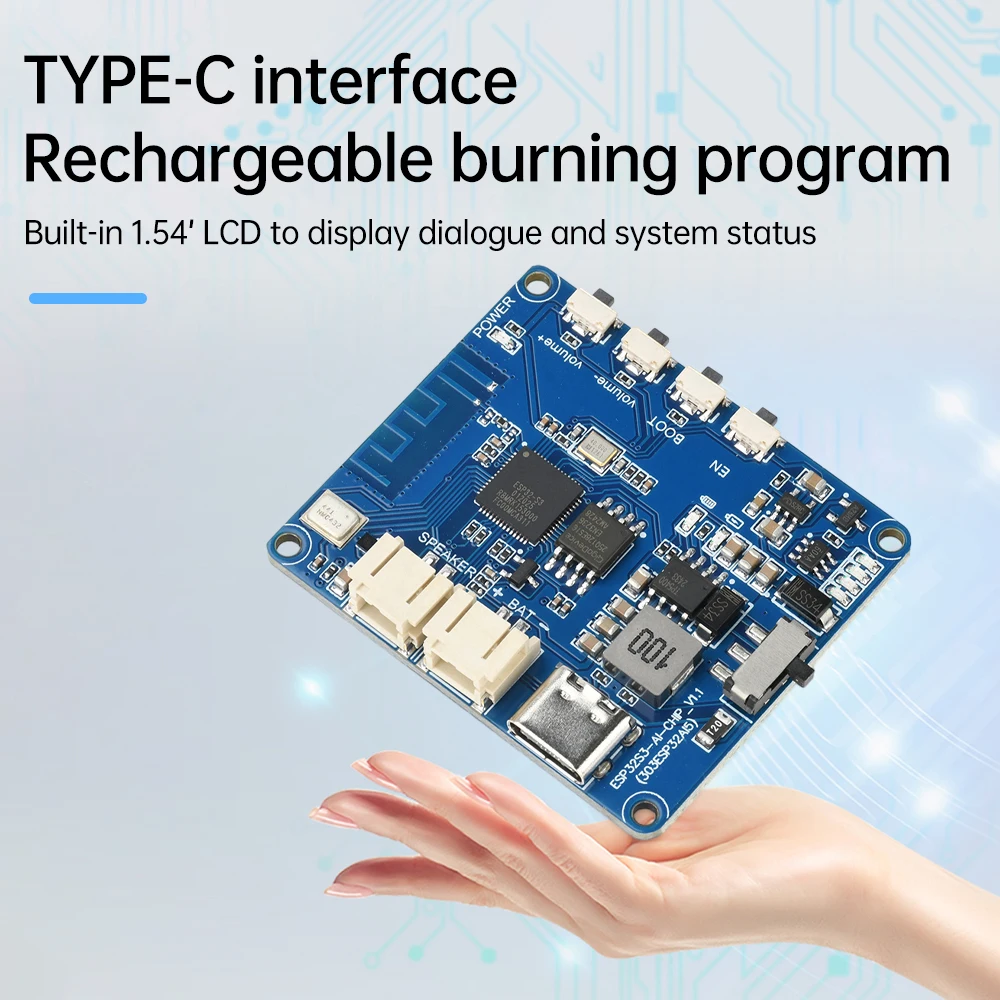 ESP32-S3 Voice Chat Module met 1,54-inch LCD-scherm WiFi-versie voor Xiaozhi Ai Kunstmatige Intelligentie Development Board