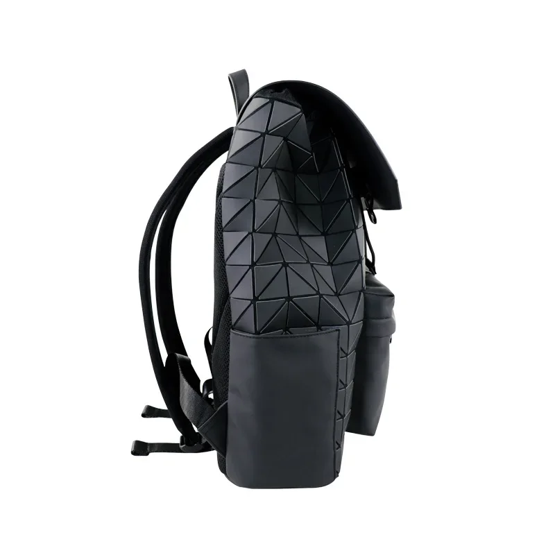 Mochila De diseño geométrico para hombre, morral de viaje de gran capacidad, impermeable, para ordenador portátil, escolar, a la moda, 2025