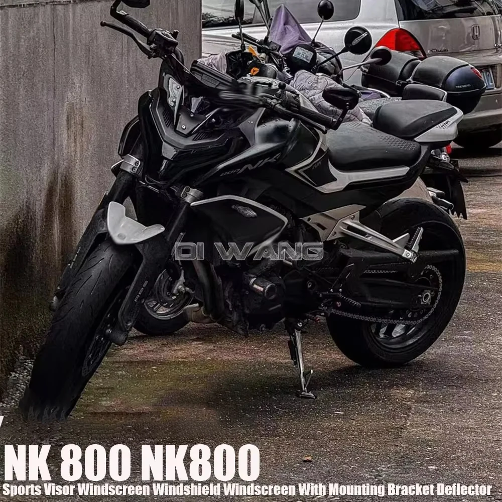 

For CFMOTO 800NK NK 800 NK800 Motorcycle Sports Visor Windscreen Windshield Windscreen With Mounting Bracket Deflector