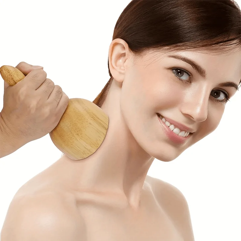 Wood Massage Cup with Handle, Manual Vacuum Wood Cupping Tool, Body Sculpting Massager, Natural Wooden Anti Cellulite image 5