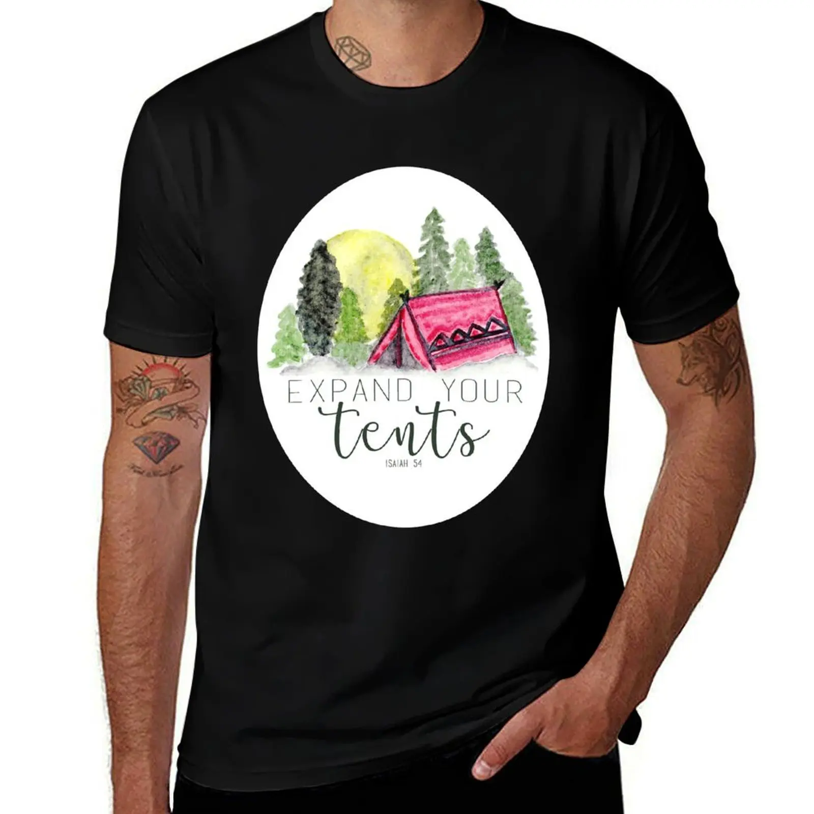 Expand Your Tents- Isaiah 54:2-3 T-Shirt Summer Festival T-Shirt