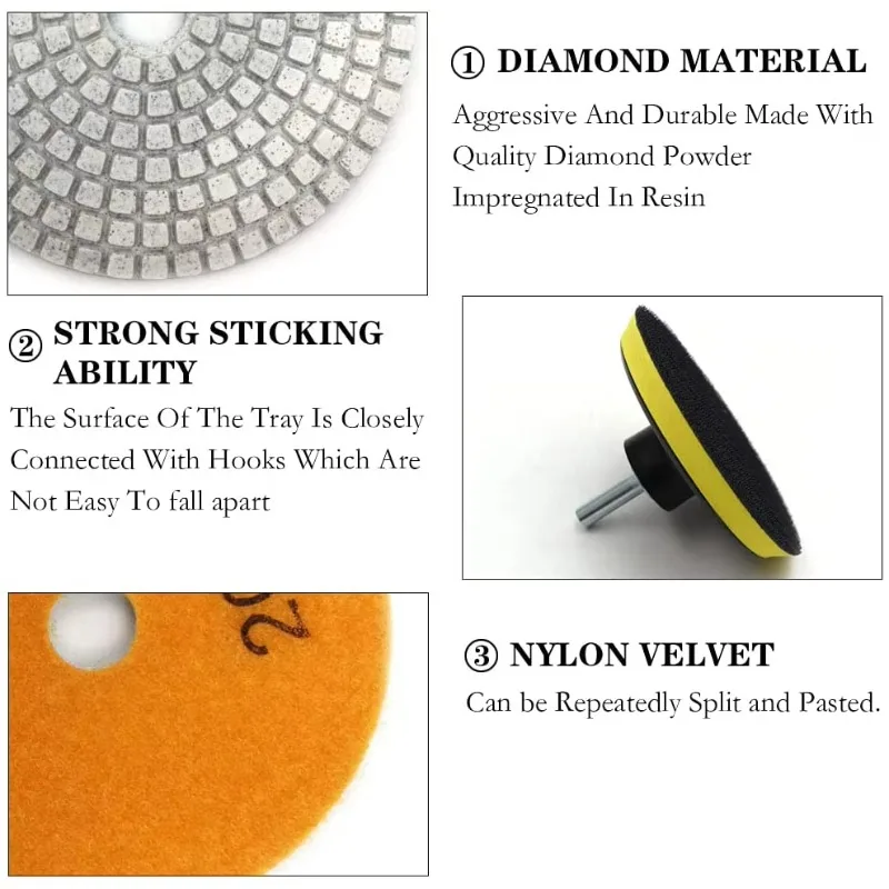 Conjunto de almofadas de polimento