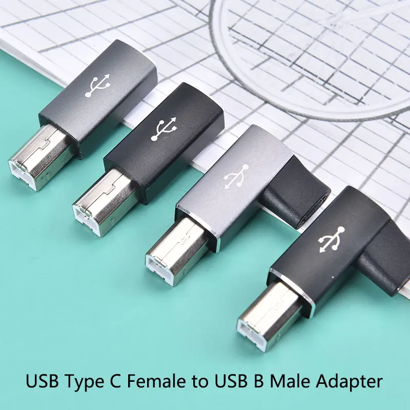 Nku USB C Printer Converter Type C Female To USB B 2.0 Male Adapter for Computer Scanner Printer USB C Data Transfer Adapter