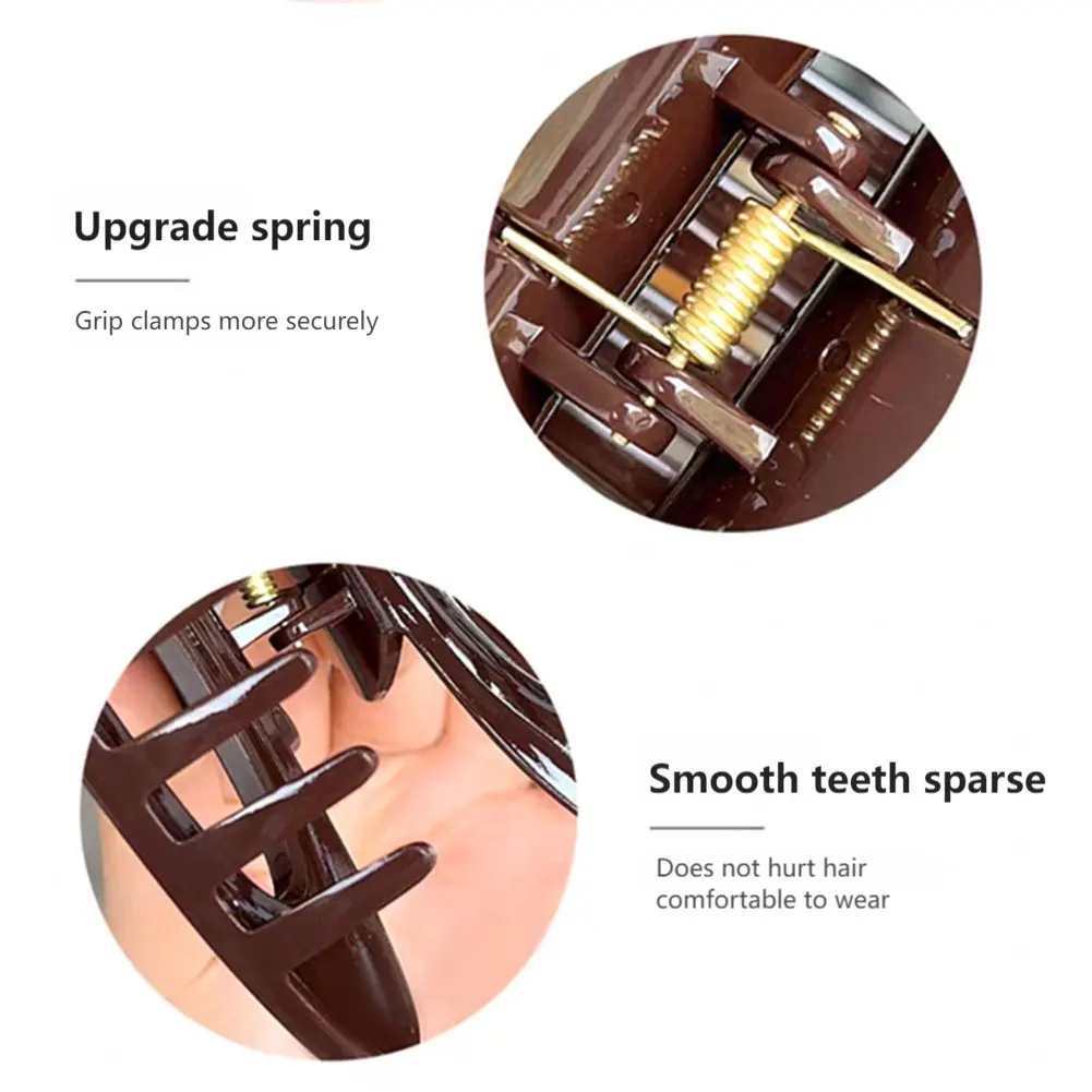 

Back Head Hair Clips Korean Hollow Ellipses Geometric Claw Crab Barrettes Clamps For Women Girls