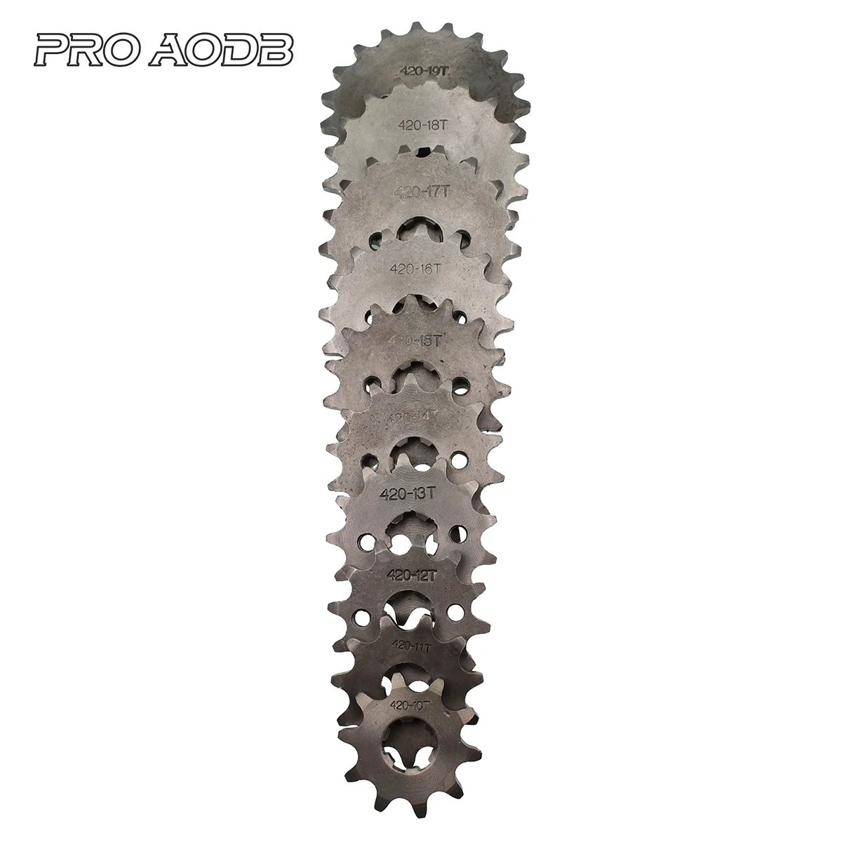 420# 17mm 20mm 10T 11T 12T 13T 14T 15T 16T 17T 18T 19T Teeth Front Engine Chain Sprocket With Retainer Plate Locker