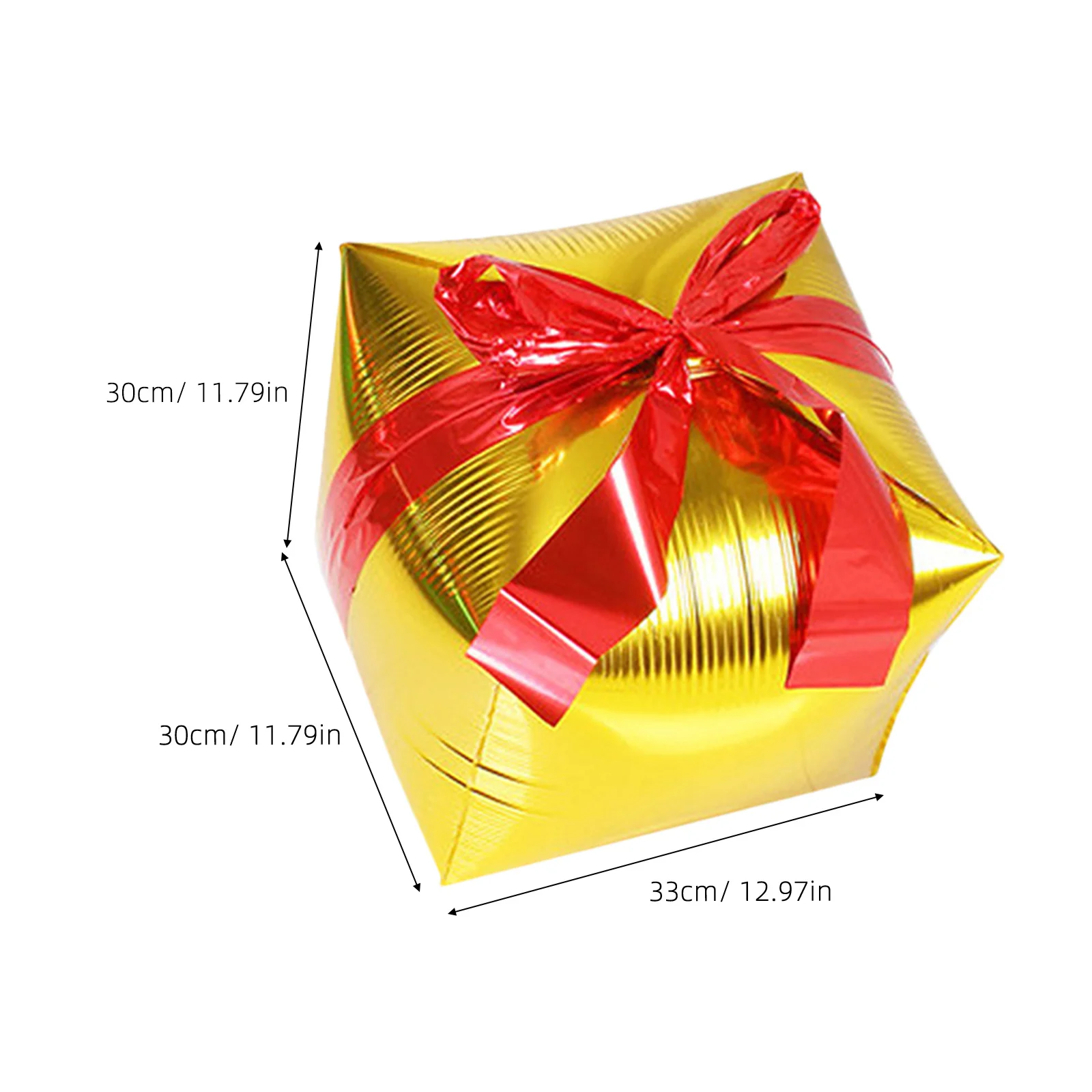 

KOMBIUDA 4pcs Aluminum Foil Balloons Christmas Party Decor Green LED Lights Balloon Decoration