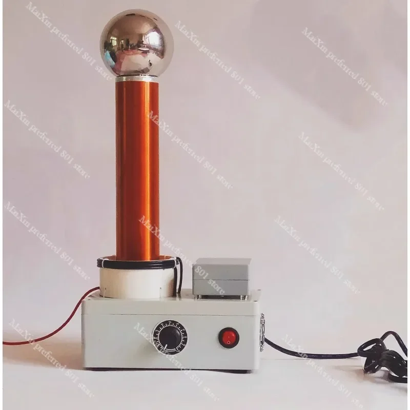 Tesla coil spark gap lightning simulator wireless transmission principle demonstration resonant transformer