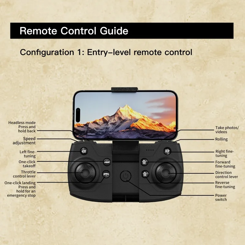 YL3 Mini 4K HD Dual Aerial Photography Drone Optical Flow Positioning Quadcopter Headless Mode Headcopter Aircraft