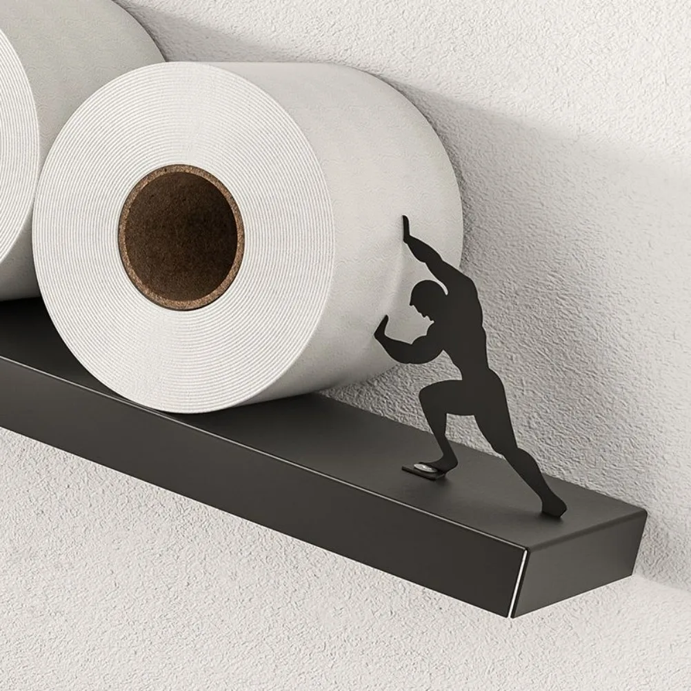 Wand Badezimmer Toilettenpapierhalter Kreative Toilettenpapierrollenhalter Edelstahl Tissue Hanger Badezimmerzubehör