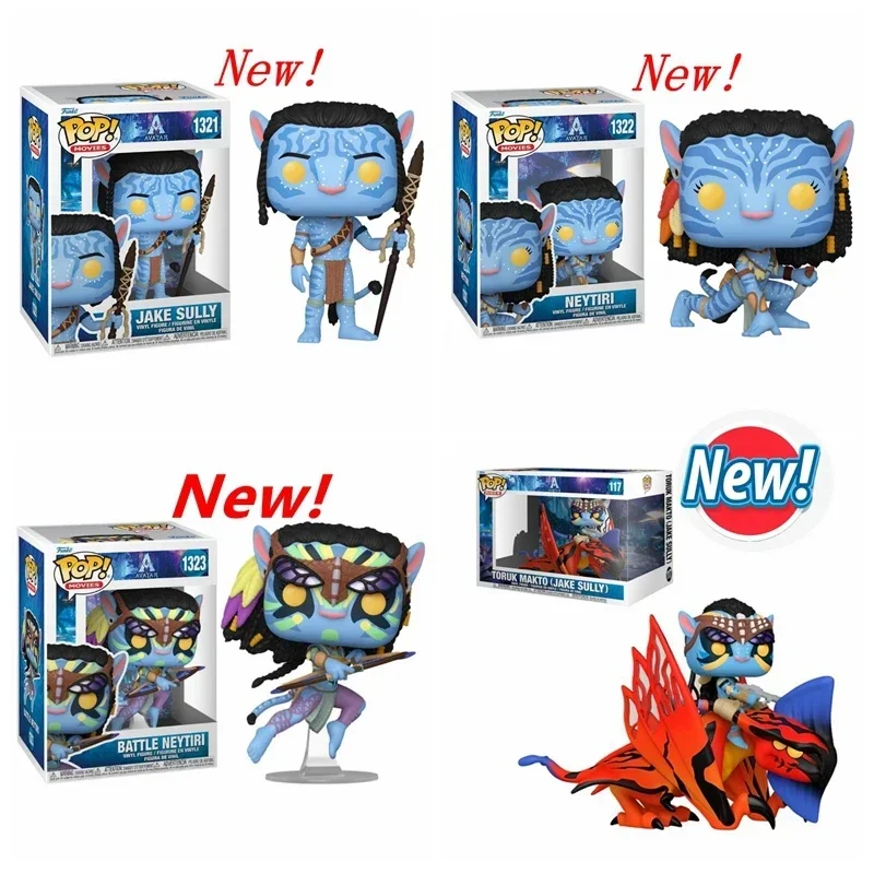 New Funko pop! A Avatar Series Jake Sully #1321 #1323 Neytiri #1322 #117 Anime Action Figure Toy Collection Dolls for Kids Gifts