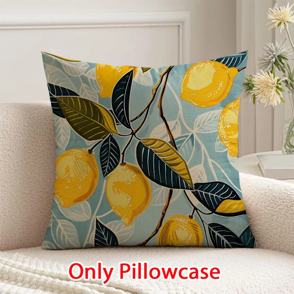 

Summer lemon pillowcase gift pillow cases 45x45 cushions cover Nurse Graduation Gift Decorative cushions Holiday home decoration