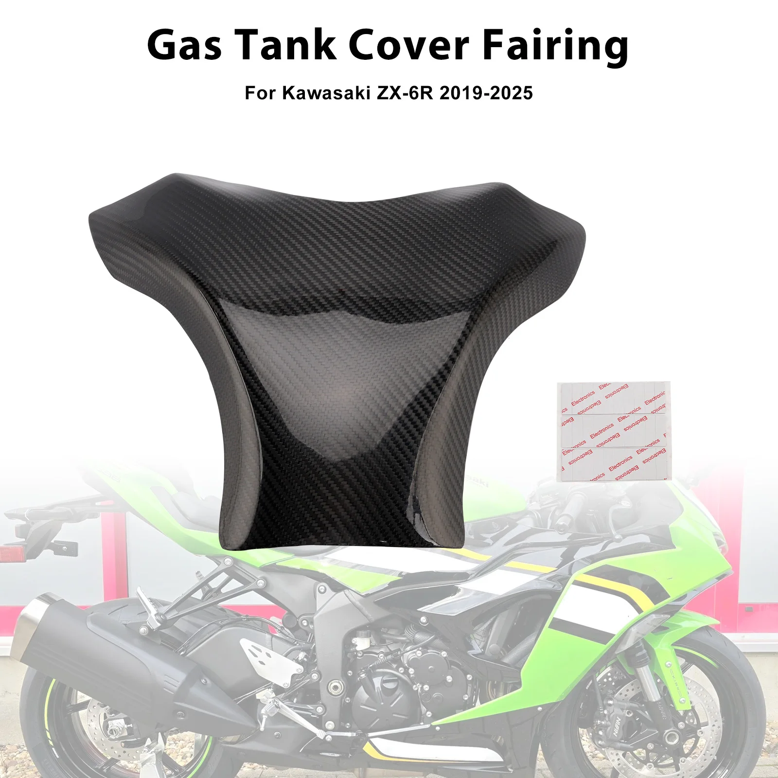 

Topteng чехол из настоящего углеродного волокна, обтекатель для Kawasaki ZX-6R ZX6R 2019 2020 2021 2022 2023 2024 2025