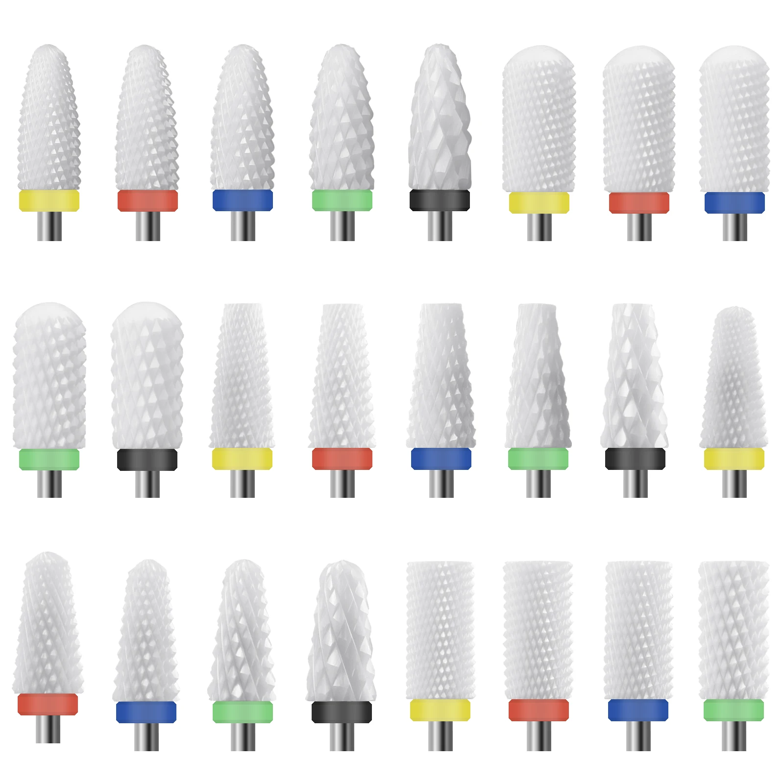 Ceramic Nail Drill Bit-3/32 Nail Drill Bits for Acrylic Nails,Professional Electric Nail Drill for Crystal Nail Extension.