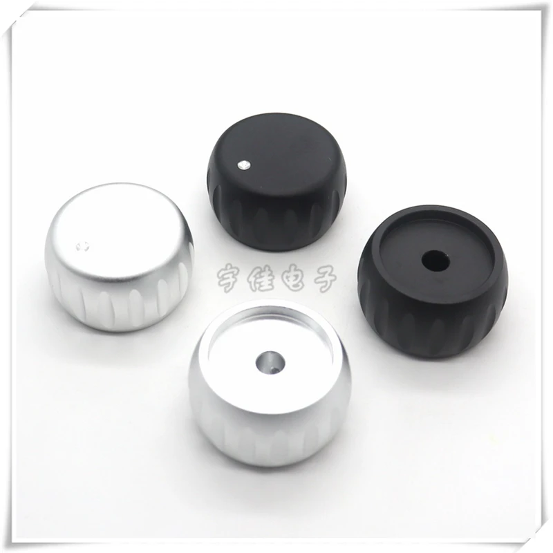 1PCS 35*20MM Striped Sandblasting Knob Potentiometer Knob Medical Instrument Amplifier Tube Machine All Aluminum Knob Cap