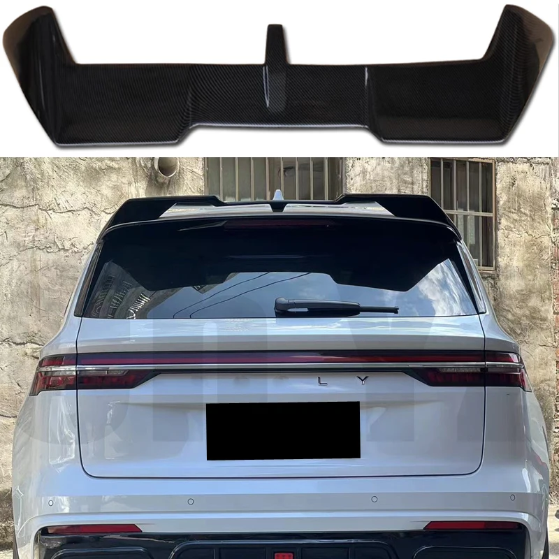 

Rear Roof Trunk Lid Car Rear spoiler For Geely Xingyue L Monjaro 2021-2023 FRP Glossy Black Carbon Car Tuning Accessories Part