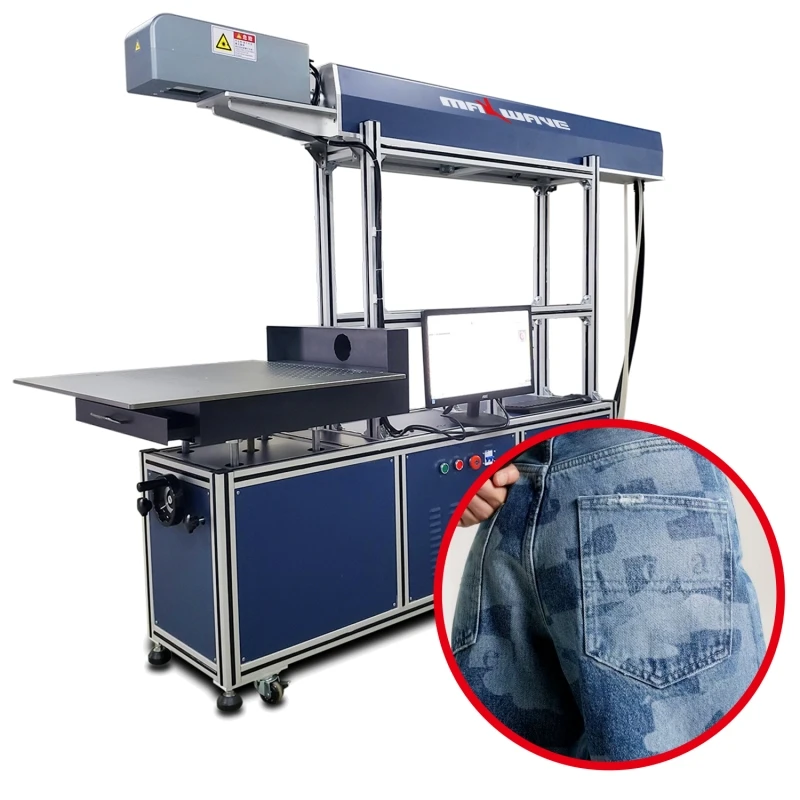 Maxwave CGBD 800*800 CO₂ laser Marking Machine 3D Galvanometer Intelligent Cooling Safe Environment Friendly