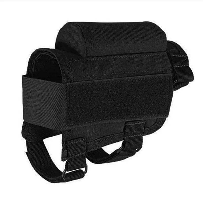 Casos de lona Rifle para caça, bochecha resto Riser, cartucho redondo Shell Bag, cartuchos de munição Buttstock, Novo