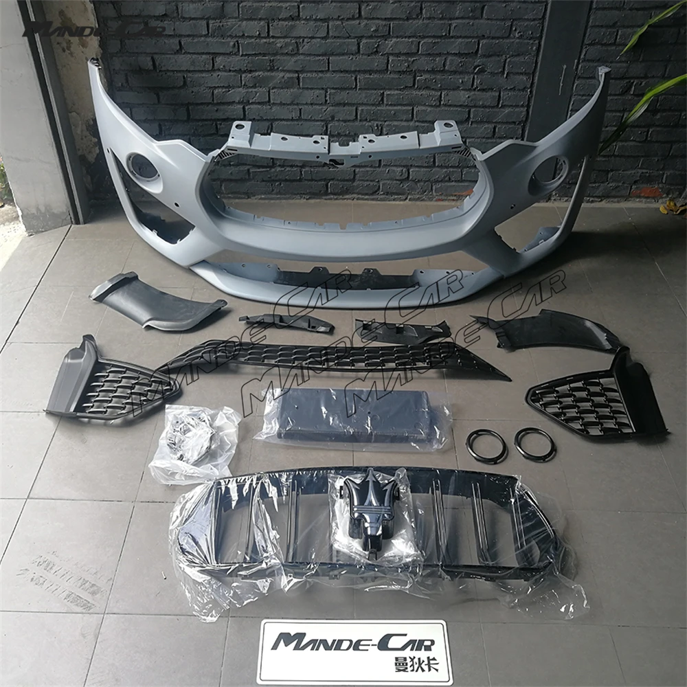 Body Kit Front Rear Bumper Assembly Grille Side Skirt for Maserati Levante Trofeo Hood bonnet Carbon Fiber Car Accessories