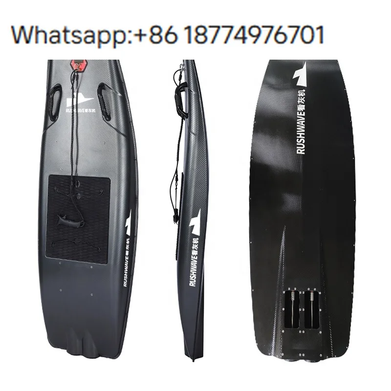 RUSH WAVE High-Speed Electric Surfboard ABS Material for Water Skiing Pedal Standing Wave Sports Unisex ES-2301 Model 800 Times