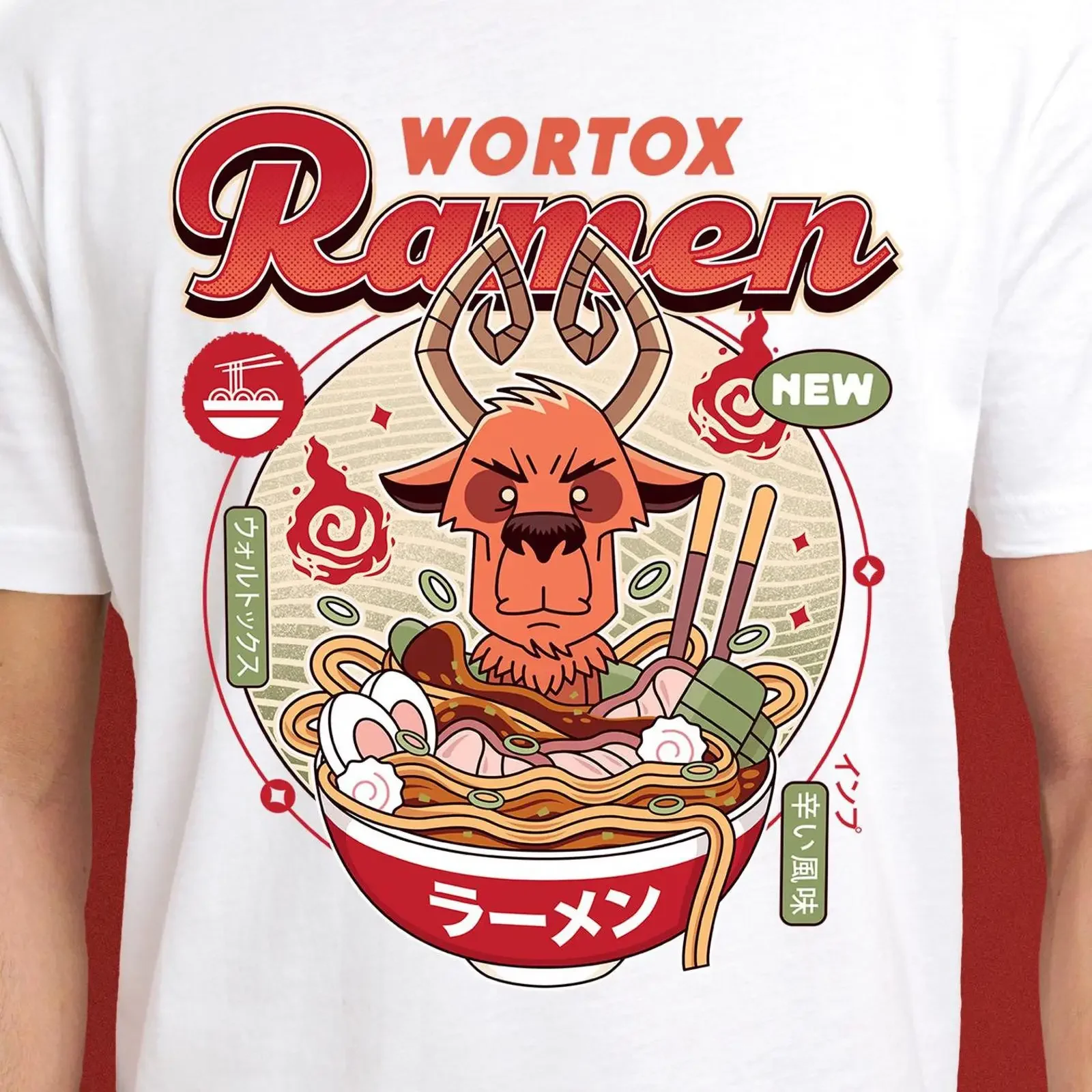 Vintage Wortox Ramen Print T Shirt Don't Starve Together Gaming Casual Gamer Cotton vintage Washed Stylish fashion graphic