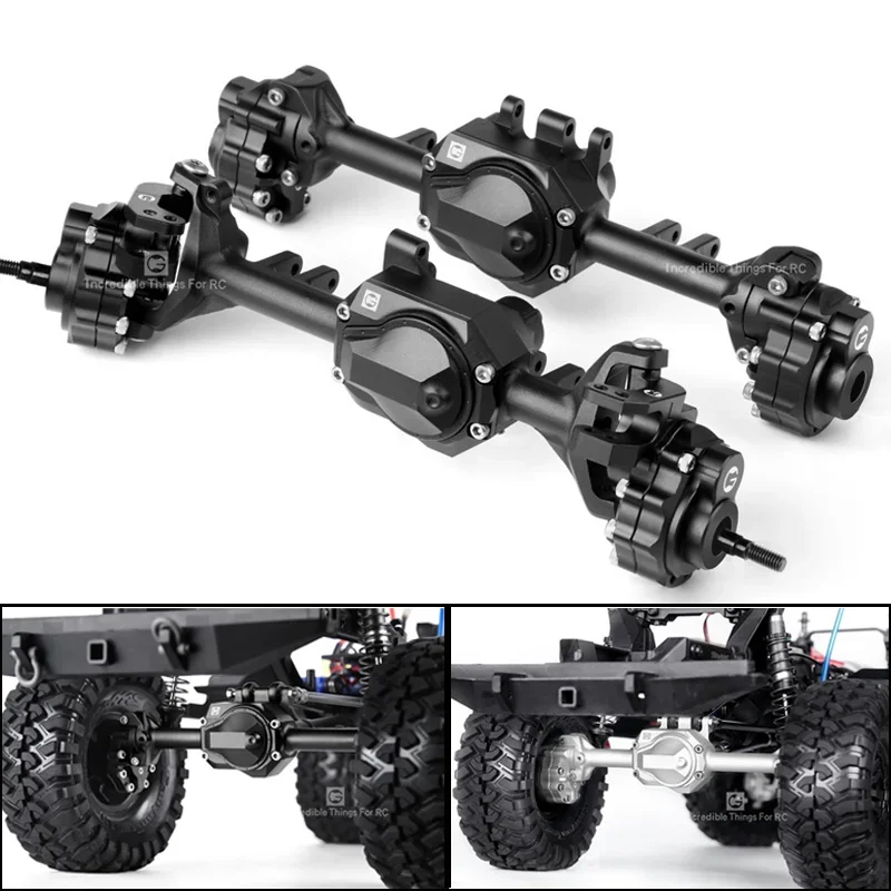 

2pcs Simulation G2 Wilderness Metal Axle CNC Ackerman Steering for 1/10 RC Crawler Car Traxxas TRX4 Defender Diy Parts