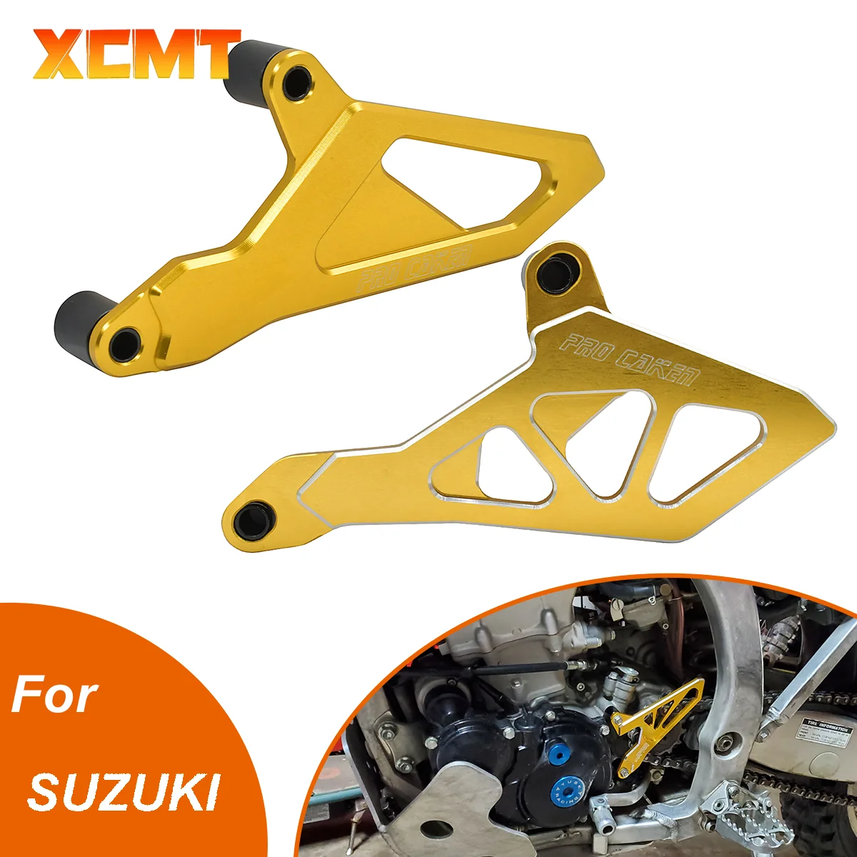 

CNC Front Chain Protector Sprocket Guards Cover For Suzuki RMZ250 RMZ450 RM Z250 Z450 DRZ400S DRZ400SM Motocross Universal Parts