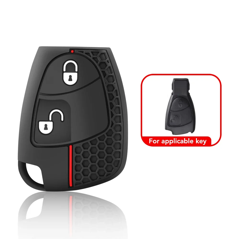 2/3 Button Silicone Remote Key Cover Protector Shell Case For Mercedes-Benz CL55 CL600 CL65 C230 C240 C280 C320