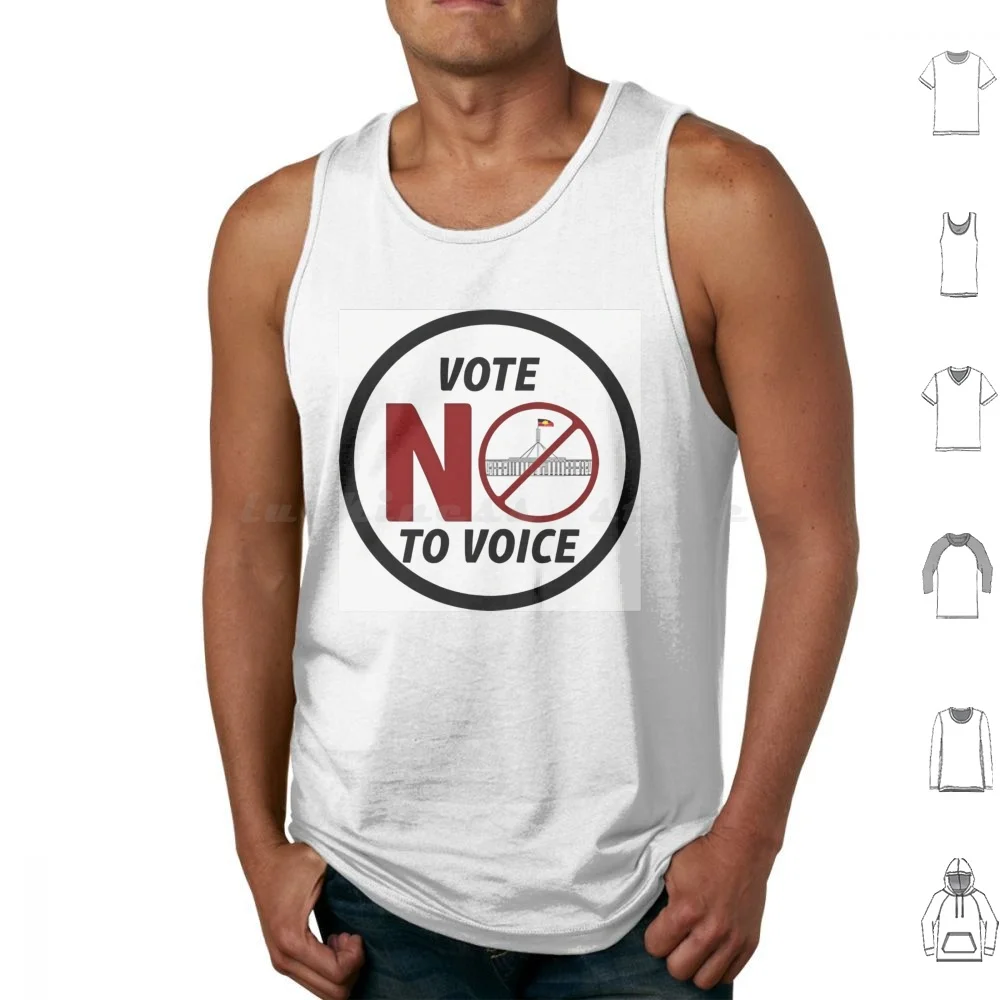 Vote No To Voice Tank Tops Print Cotton Referendum Indigenous Voice Vote Yes Uluru Statement Aboriginal Rights Indigenous