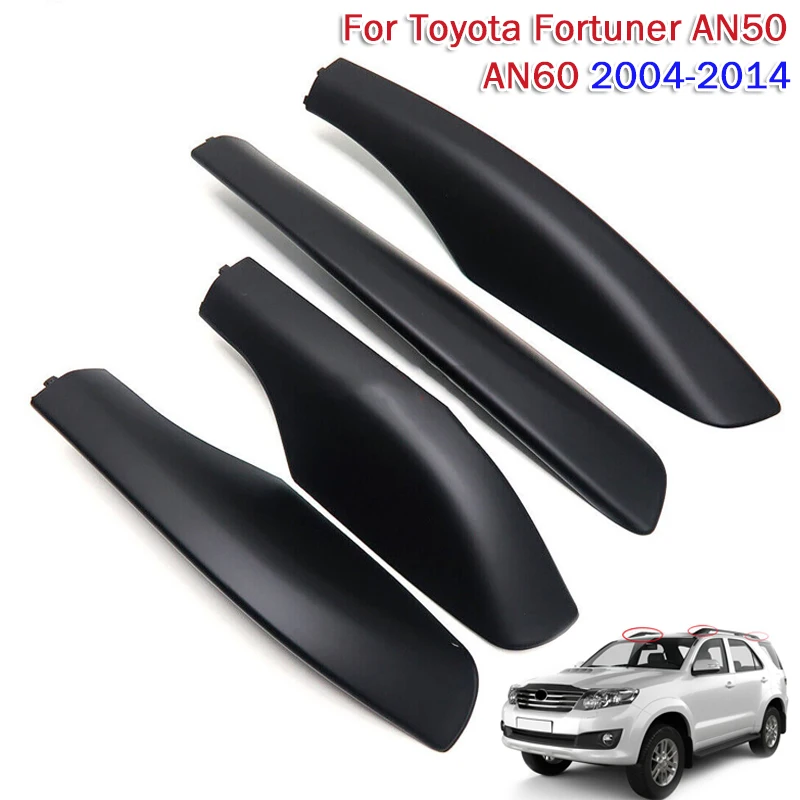 

4pcs Car Roof Rack Rail End Cover Shell Cap for Toyota Fortuner AN50 AN60 2004-2014