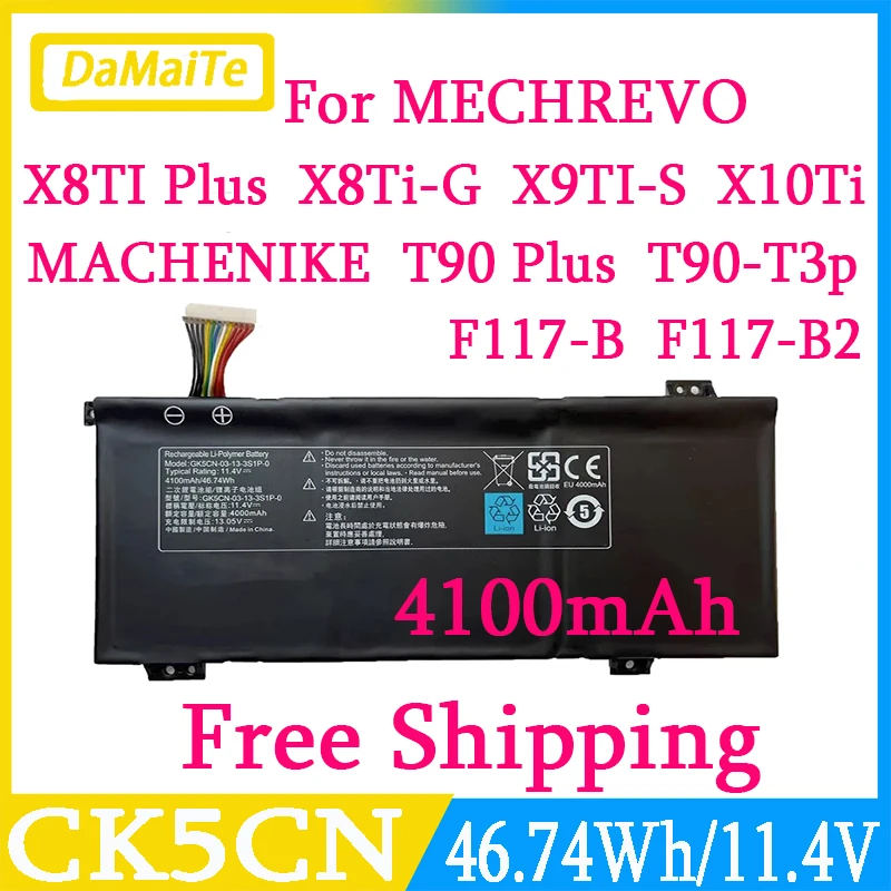 GK5CN-00-13-3S1P-0 Laptop Batteries For MECHREVO X8Ti Z2 MACHENIKE T90 Plus T90-T3p F117-B F117-B2 GK5CN GK5CN4Z GK5CN5Z GK7CN6Z