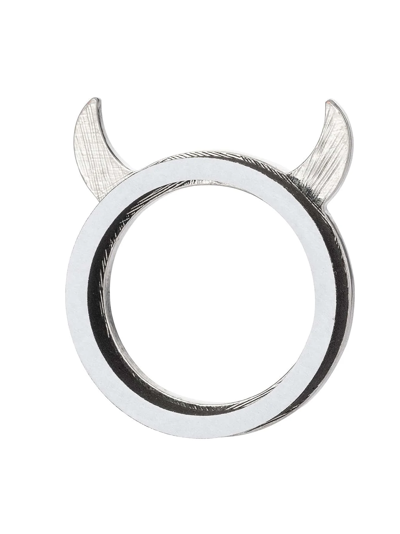 1pc Universal Car Engine Start Button Ring, Black Devil Shaped Single Button