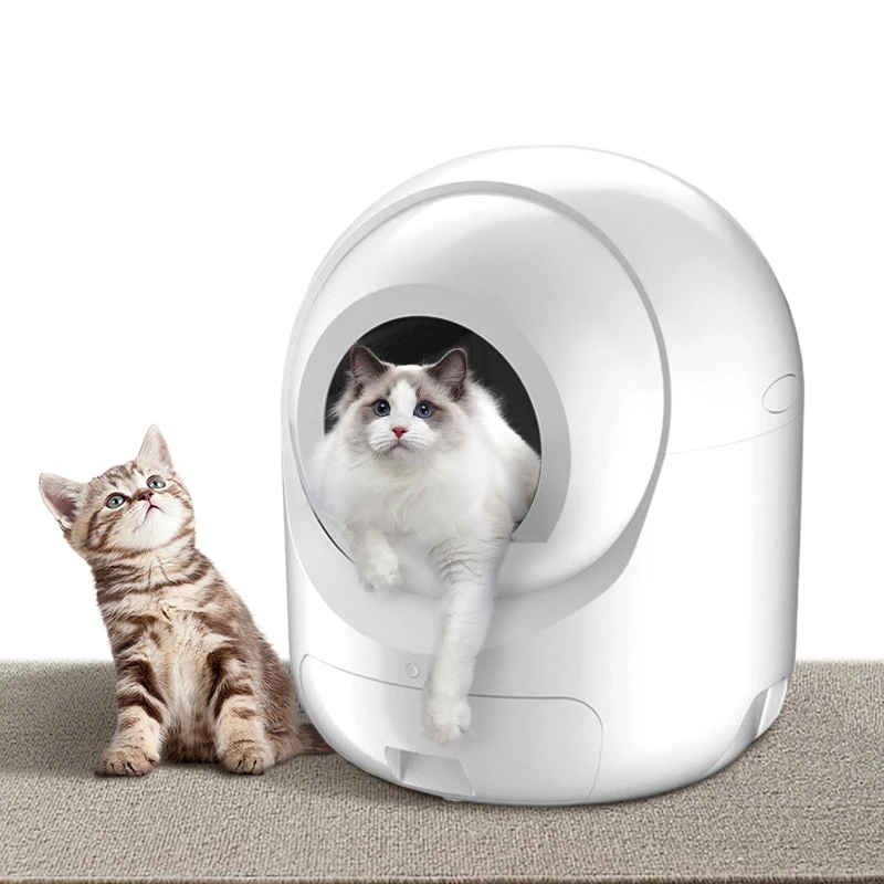 Smart Cat Toilet Wifi App Remote Control Closed Pet Products Top Sellers Enclosed Large Self-Cleaning Cat Litter Box Automatic