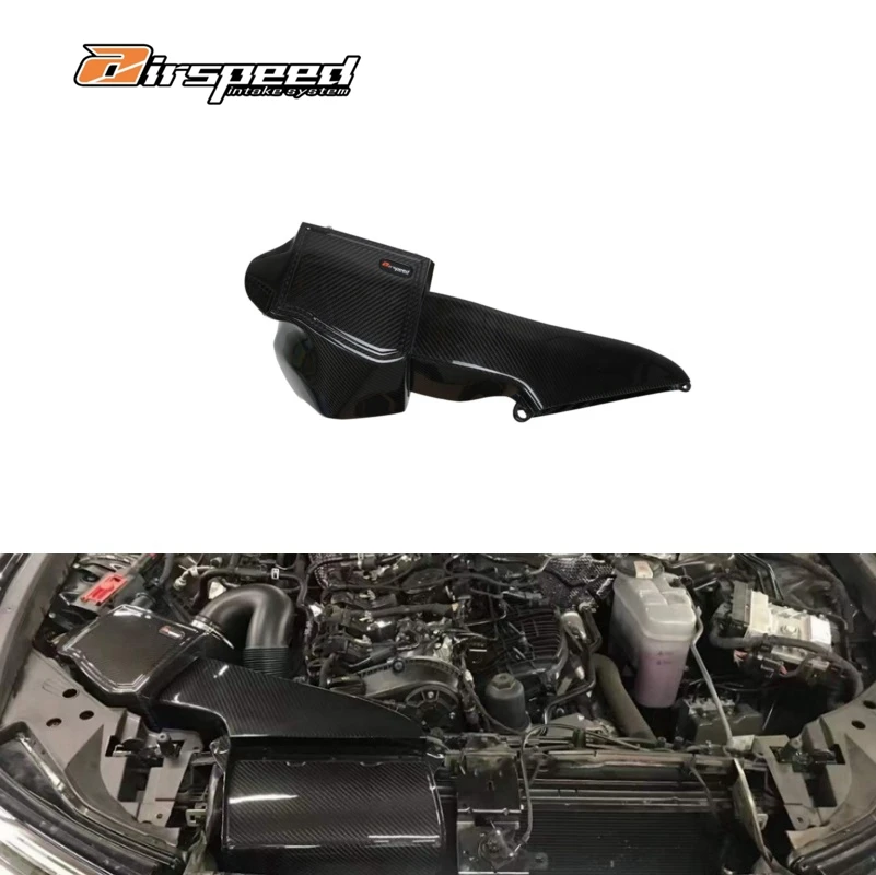 Airspeed Brand Original Design Dry Carbon Fiber Cold Air intake Filter intake System Auto Parts For Audi A6 A7 C8 EA888 2.0T