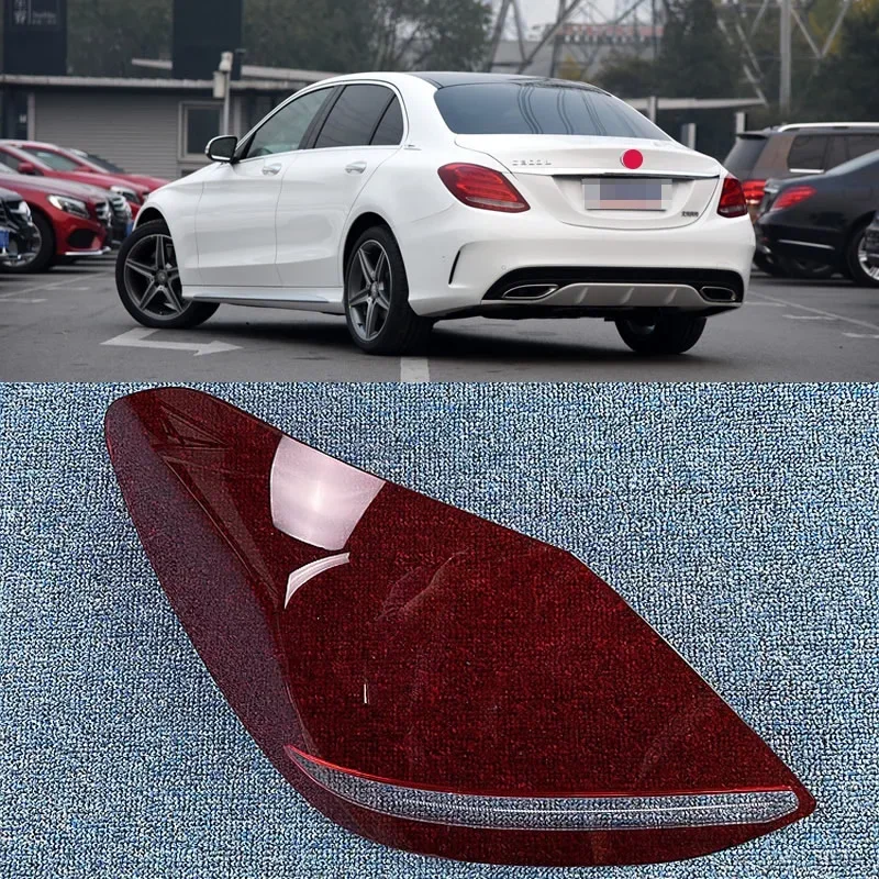 Car Accessories For Mercedes-Benz C-class W205 2015 16 17 2018 Tail Lamp Cover Brake Lights Mask Replace The Original Lampshade