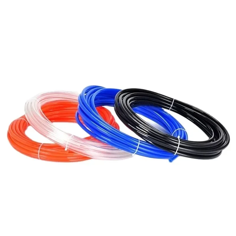 

5m PU Air Hose, Inner Diameter 4/6.5/8/10mm, Outer Diameter 6/10/12/14mm, Multiple Colors for Pneumatic Systems