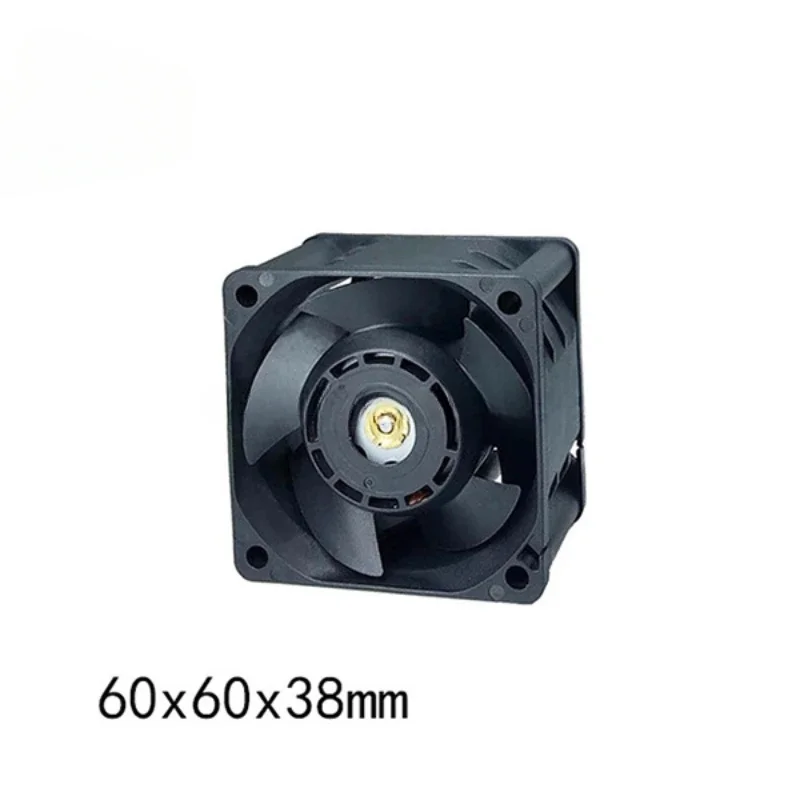 6038 High Speed Axial Flow Cooling Fan 60 * 38mm 9HV0612P1J001 Ball Bearing Power Supply DC Installation Industrial Use