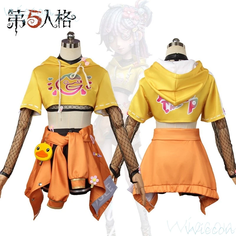 Buffy Cosplay Game Identity V Yellow Duck Perfumer Cosplay Vera Nair Costume Uniform Wig Party Anime Role Outfit for Woman Man