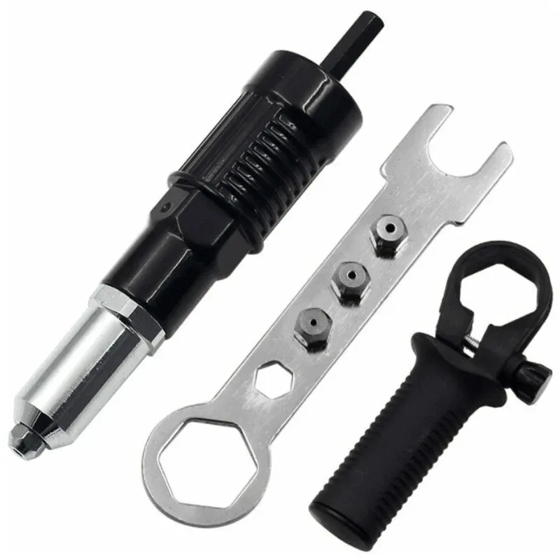 

Professional Electric Rivet Nut Gun Cordless Riveting Drill Adapter Core Pull Accessories Insert Nut Riveting Tools