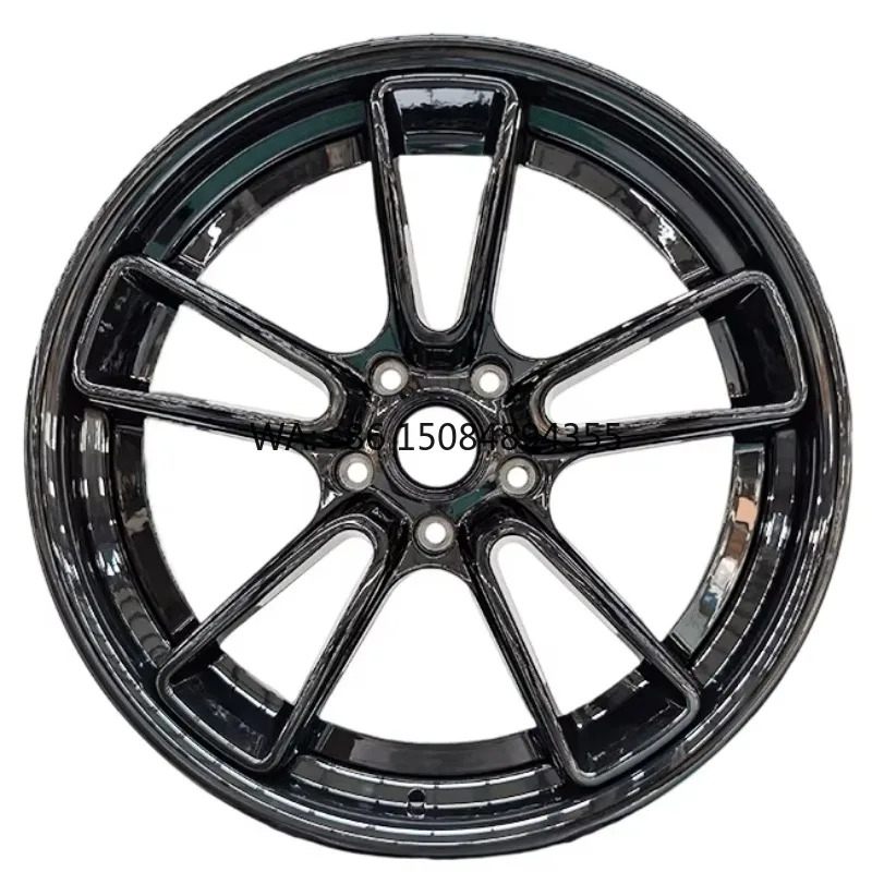 

High-Gloss Finish Black Chrome 5*130PCD 20-21 Inch Aluminum Alloy Car Hub Forged 40mm New Multi-Spoke Design 100mm 20mm