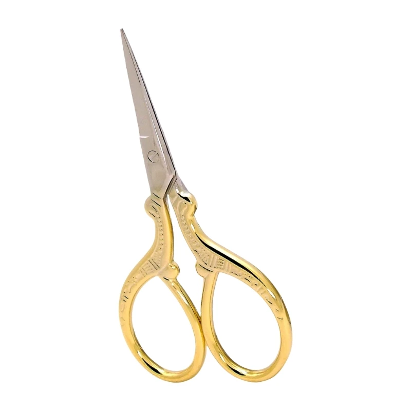 Piccole forbici da ricamo Scissori in acciaio inossidabile con manico ergonomico per cucire taglio carta in tessuto a cucire