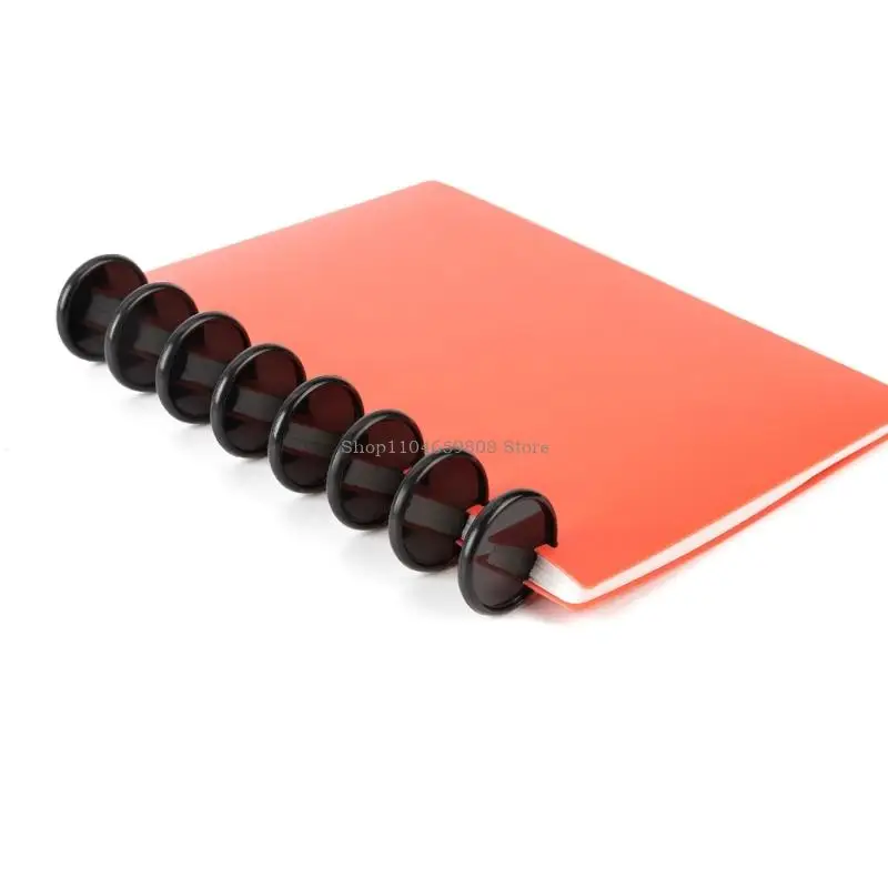 Discos enlace libro plástico 50 piezas anillos enlace redondos discboo para accesorios álbumes recortes