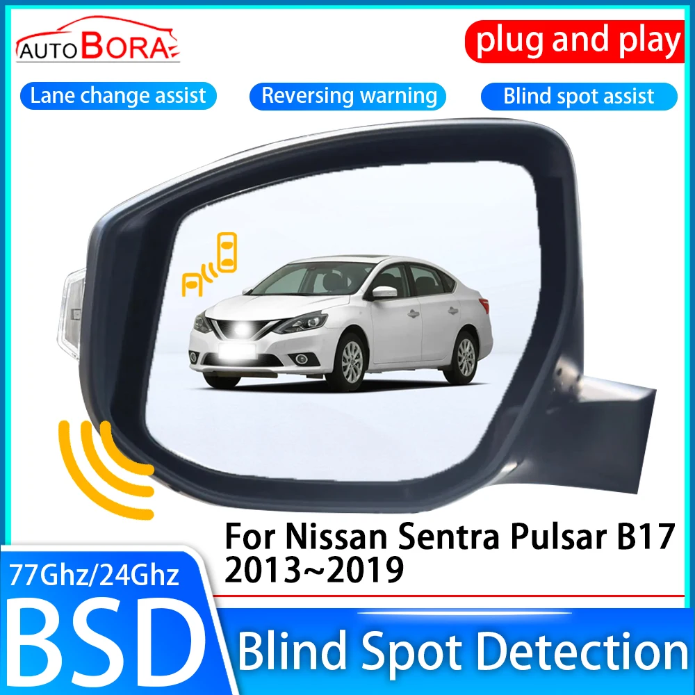 ZhuCamX Car Blind Spot Detection System BSD BSA BSN Sensor Drive Rear Mirror Monitoring for Nissan Sentra Pulsar B17 2013~2019