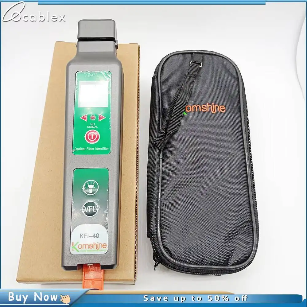 Hot Multi Chuck Komshine KFI-40 FTTH Live Fiber Identifier Suitable For 800-1700nm Fiber Detector Cable Tester With VFL Function