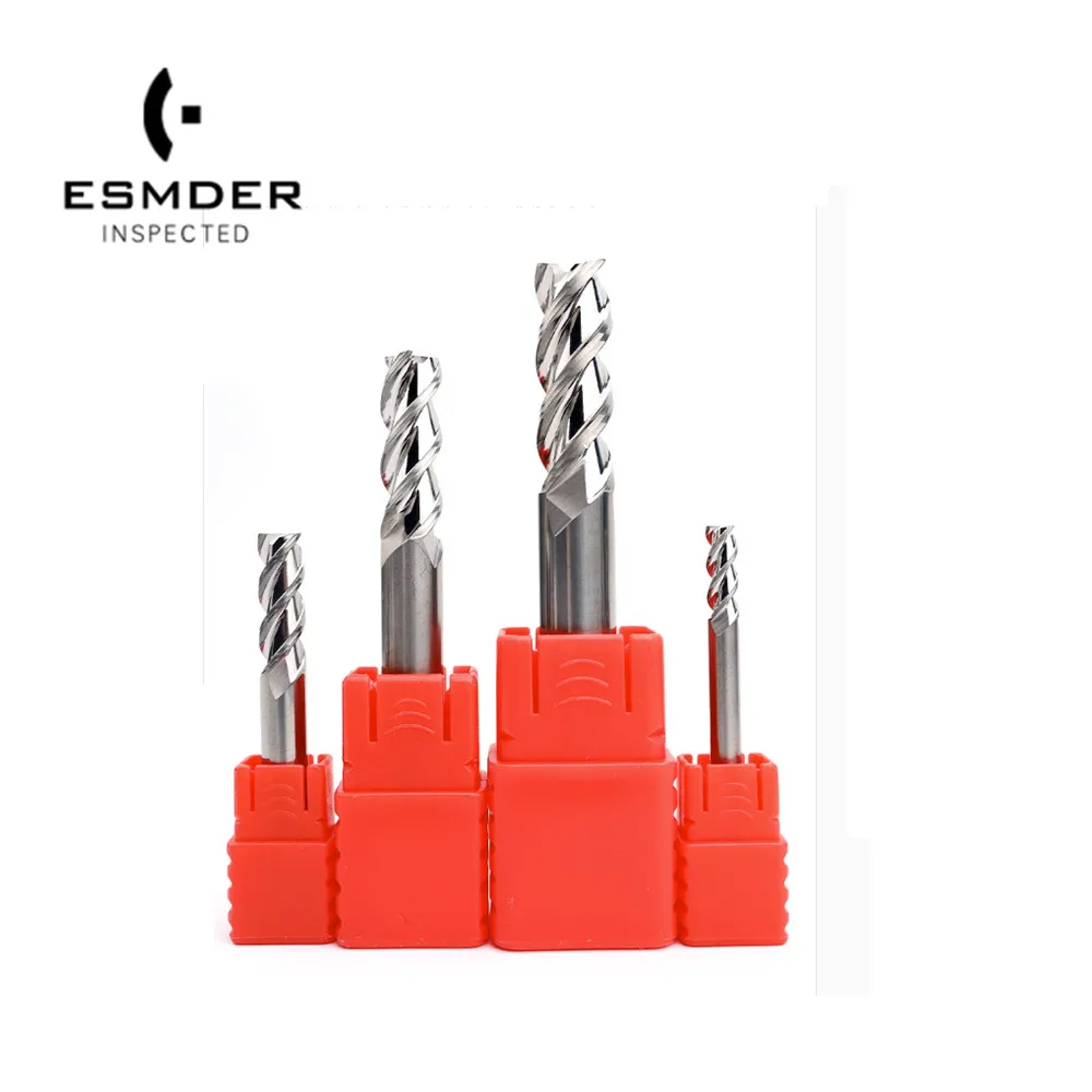 1PC 1/1.5/2/2.5/3/3.5/4/5/5.5/6/8/8.5/10/12mm 55 Degree Tungsten Steel Hard Alloy Three Edge End Milling CNC Lather Cutte Tool