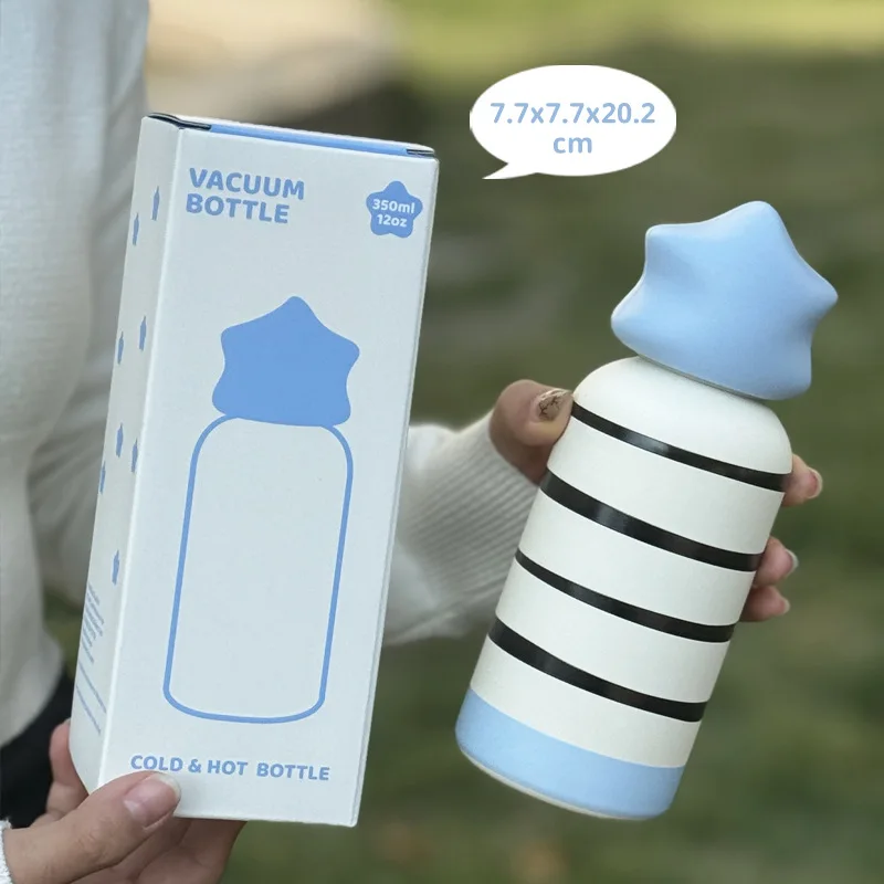 

350ml Children's Thermal Water Bottle With Pattern,Double-layer Stainless Steel Drinkware,Gifts,MUG,Student's Sports THERMOS CUP