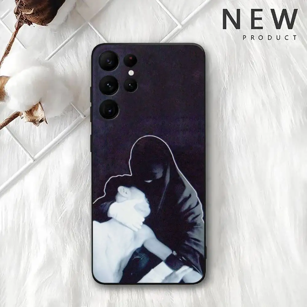 BNAD C-Crystal C-Castles Capa de telefone para Samsung S 25,24,23,22,30,21,10,9,Ultra,Plus,Lite,FE,4,5G Capa macia preta