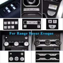 Interior Button Cover Trim for Range Rover Evoque L538 Accessories Tuning 2012 To 2019 Chrome Button Sticker For Terrain Control